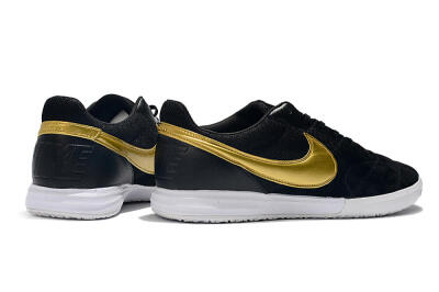 Men's Nike Premier 2 Sala IC Football Shoes - Black/Gold/White