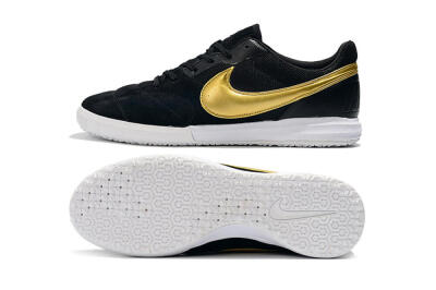 Men's Nike Premier 2 Sala IC Football Shoes - Black/Gold/White
