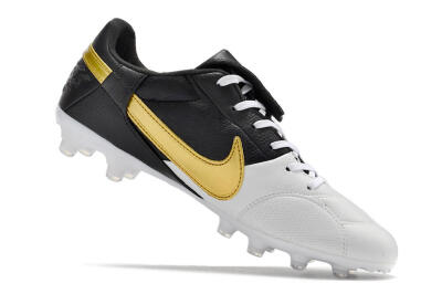 Men's Nike The Premier 3 FG Football Boots - White/Gold/Black