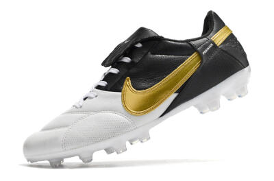 Men's Nike The Premier 3 FG Football Boots - White/Gold/Black