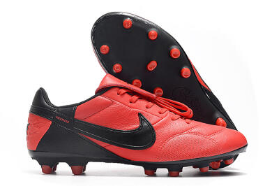 Men's Nike The Premier 3 FG Football Boots - Red/Black