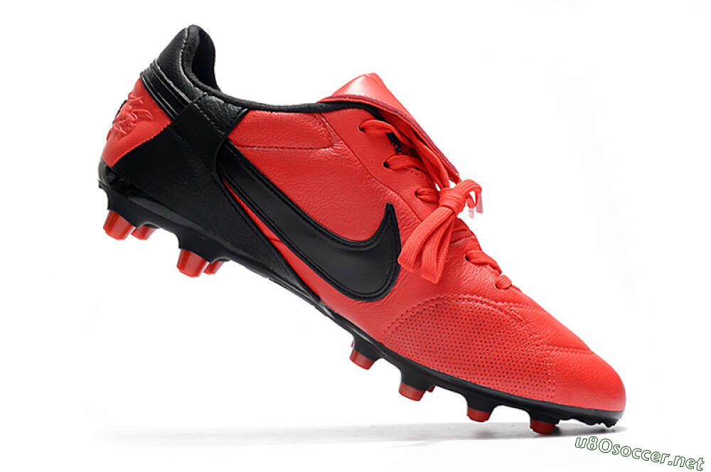 Men's Nike The Premier 3 FG Football Boots - Red/Black 4