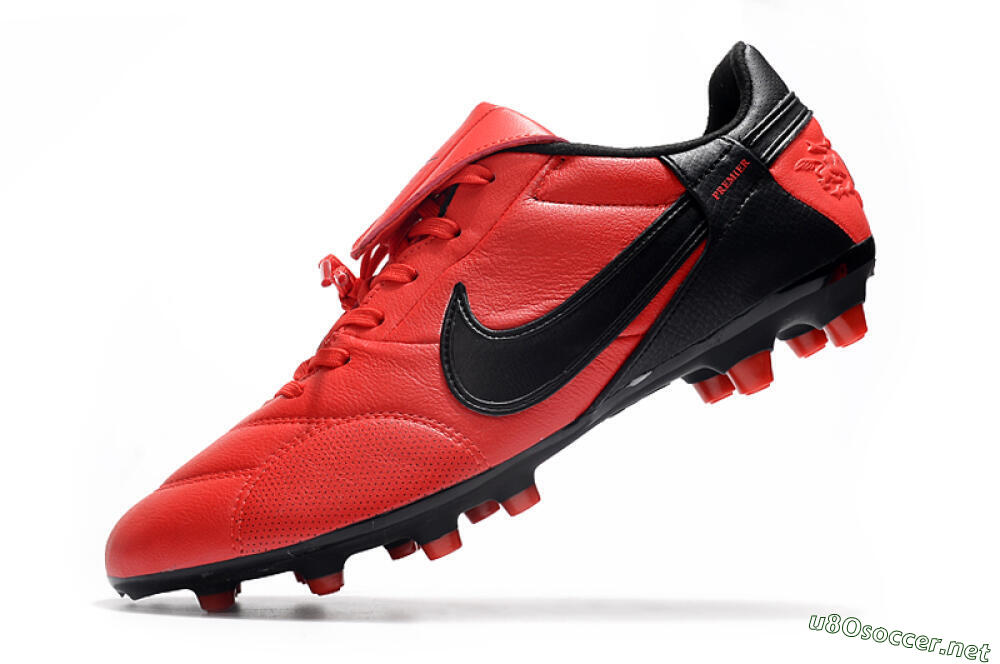 Men's Nike The Premier 3 FG Football Boots - Red/Black 5