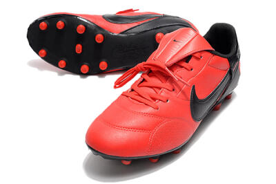 Men's Nike The Premier 3 FG Football Boots - Red/Black