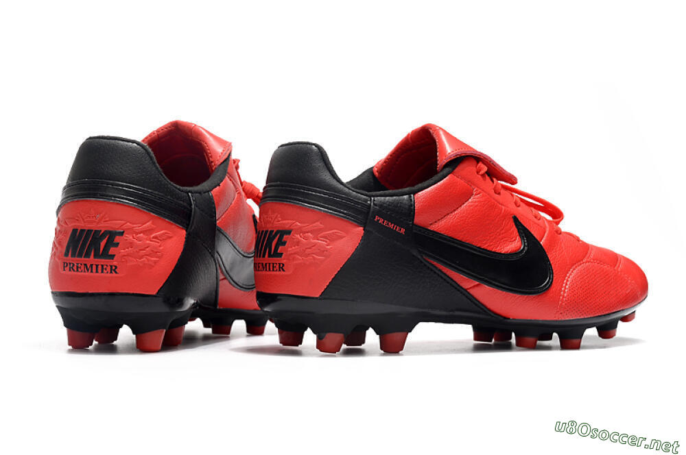 Men's Nike The Premier 3 FG Football Boots - Red/Black 6
