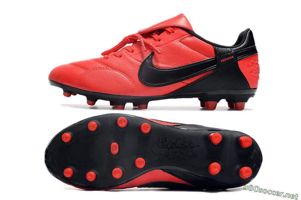 Men's Nike The Premier 3 FG Football Boots - Red/Black 1