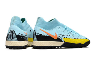 Men's Nike Phantom GT Pro TF Football Shoes - Blue/Yellow/Pink