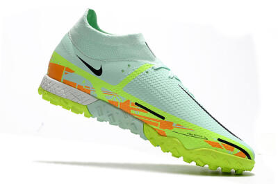 Men's Nike Phantom GT Pro TF Football Shoes - Jade/Yellow/Orange/Black