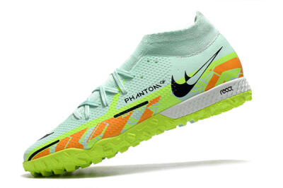 Men's Nike Phantom GT Pro TF Football Shoes - Jade/Yellow/Orange/Black