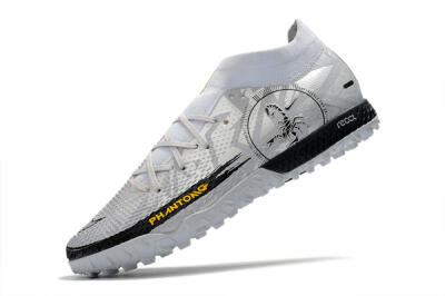 Men's Nike Phantom GT Pro TF Football Shoes - Silver/Black/Yellow