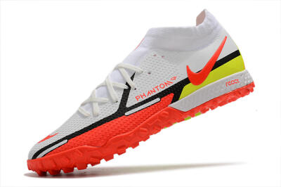 Men's Nike Phantom GT Pro TF Football Shoes - White/Black/Red/Yellow