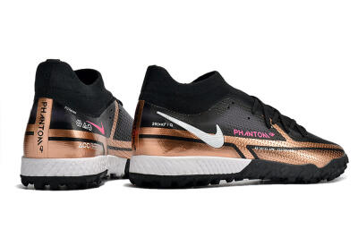 Men's Nike Phantom GT Pro TF Football Shoes - Gold/Black/White