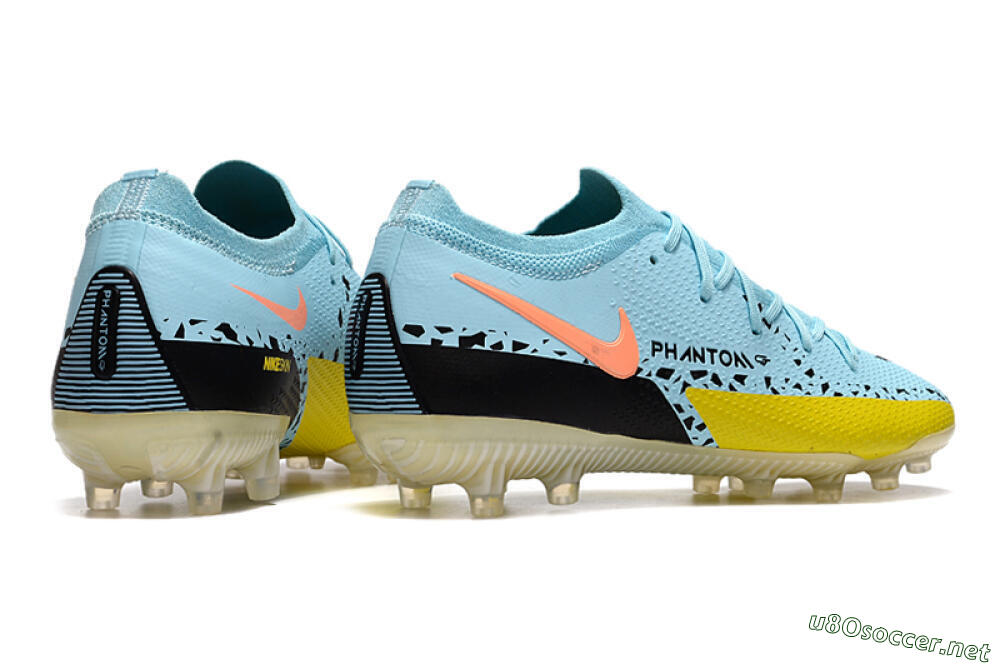 Men's Nike Phantom GT Elite AG Football Boots - Blue/Yellow/Pink 6