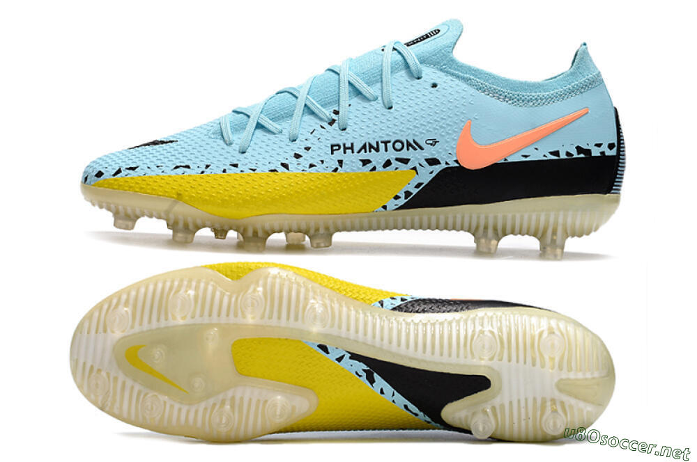 Men's Nike Phantom GT Elite AG Football Boots - Blue/Yellow/Pink 1