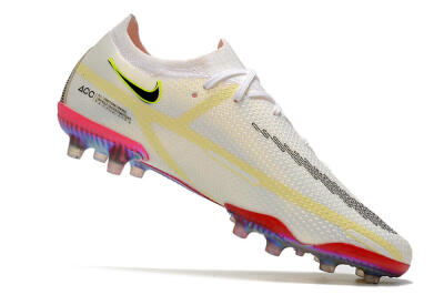 Men's Nike Phantom GT Elite AG Football Boots - White/Gold/Black