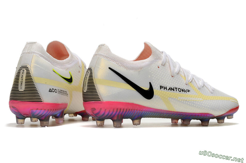 Men's Nike Phantom GT Elite AG Football Boots - White/Gold/Black 6