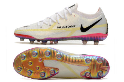 Men's Nike Phantom GT Elite AG Football Boots - White/Gold/Black