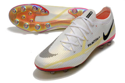 Men's Nike Phantom GT Elite AG Football Boots - White/Gold/Black