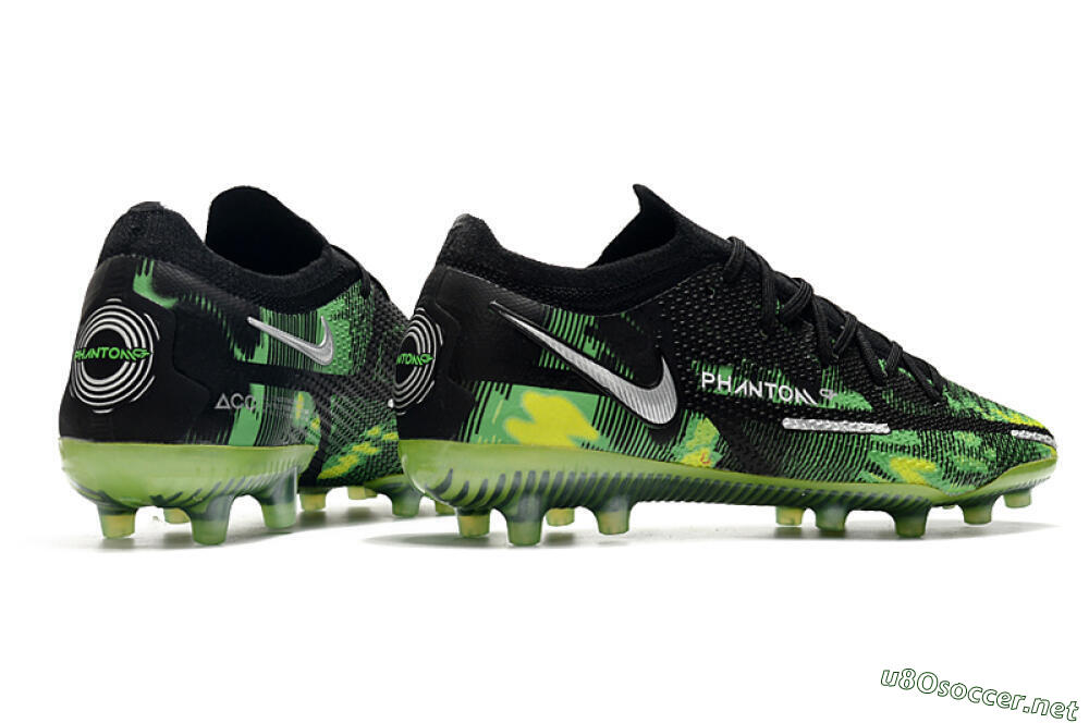 Men's Nike Phantom GT Elite AG Football Boots - Green/Yellow/Black/Silver 5