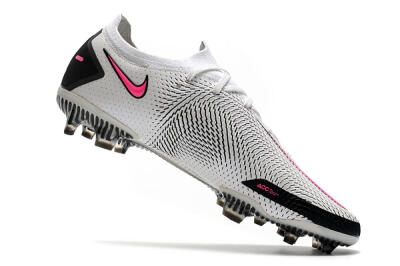 Men's Nike Phantom GT Elite FG Football Boots - White/Black/Pink