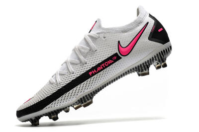Men's Nike Phantom GT Elite FG Football Boots - White/Black/Pink