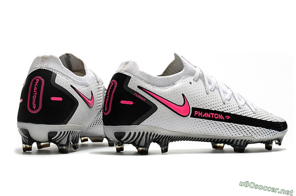 Men's Nike Phantom GT Elite FG Football Boots - White/Black/Pink 6