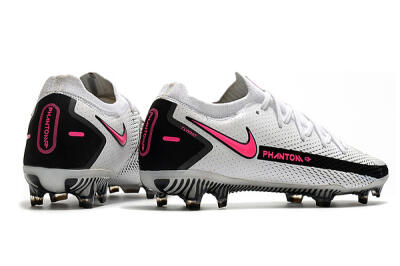 Men's Nike Phantom GT Elite FG Football Boots - White/Black/Pink