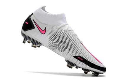 Men's Nike Phantom GT DF Elite FG Football Boots - White/Black/Pink