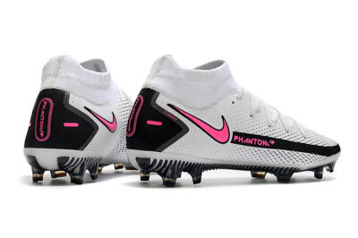Men's Nike Phantom GT DF Elite FG Football Boots - White/Black/Pink