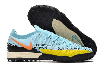 Men's Nike Phantom GT Pro TF Football Shoes - Blue/Yellow/Pink