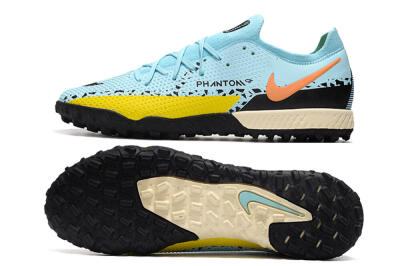 Men's Nike Phantom GT Pro TF Football Shoes - Blue/Yellow/Pink