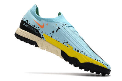 Men's Nike Phantom GT Pro TF Football Shoes - Blue/Yellow/Pink