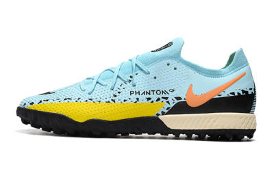 Men's Nike Phantom GT Pro TF Football Shoes - Blue/Yellow/Pink