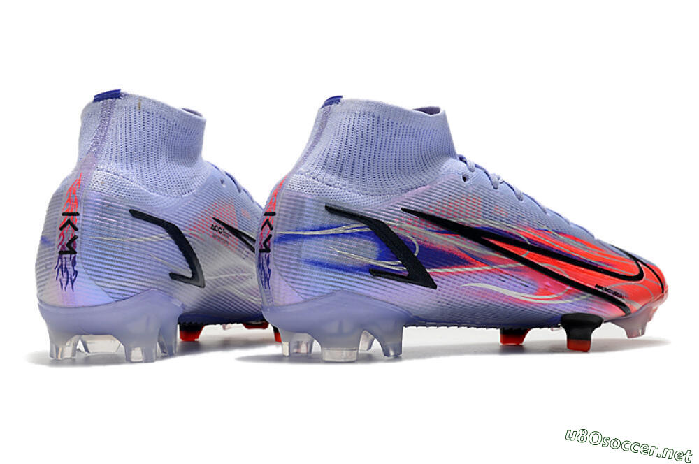 Men's Nike Mercurial Superfly 8 Elite FG Football Boots - Purple/Red/Black 6