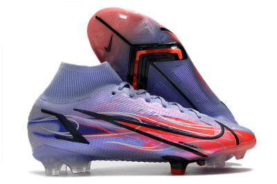 Men's Nike Mercurial Superfly 8 Elite FG Football Boots - Purple/Red/Black