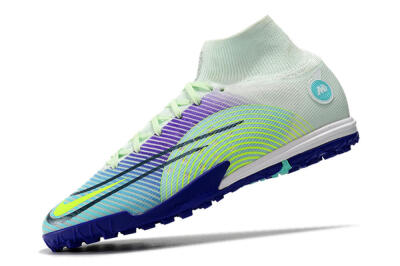 Men's Nike Mercurial Superfly 8 Elite TF Football Shoes - Jade/Yellow/Purple