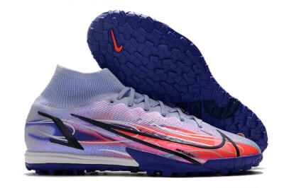 Men's Nike Mercurial Superfly 8 Elite TF Football Shoes - Blue/Red/Black