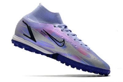 Men's Nike Mercurial Superfly 8 Elite TF Football Shoes - Blue/Red/Black