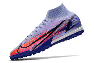 Men's Nike Mercurial Superfly 8 Elite TF Football Shoes - Blue/Red/Black