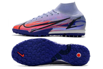 Men's Nike Mercurial Superfly 8 Elite TF Football Shoes - Blue/Red/Black