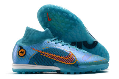 Men's Nike Mercurial Superfly 8 Elite TF Football Shoes - Blue/Red/Yellow