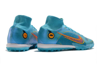 Men's Nike Mercurial Superfly 8 Elite TF Football Shoes - Blue/Red/Yellow