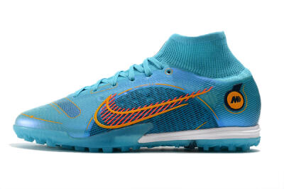 Men's Nike Mercurial Superfly 8 Elite TF Football Shoes - Blue/Red/Yellow