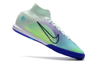 Men's Nike Mercurial Superfly 8 Elite IC Football Shoes - Jade/Yellow/Purple