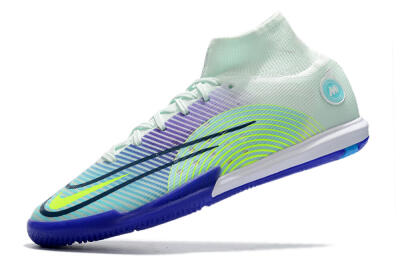 Men's Nike Mercurial Superfly 8 Elite IC Football Shoes - Jade/Yellow/Purple