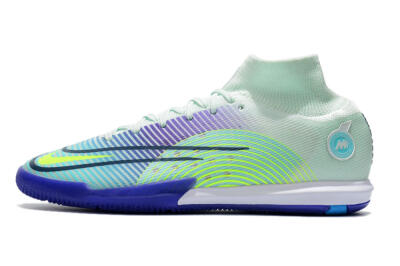 Men's Nike Mercurial Superfly 8 Elite IC Football Shoes - Jade/Yellow/Purple
