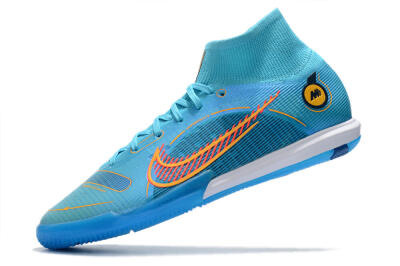 Men's Nike Mercurial Superfly 8 Elite IC Football Shoes - Blue/Red/Yellow