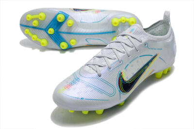Men's Nike Mercurial Vapor 14 Elite AG Football Boots - White/Blue/Yellow