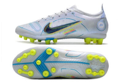 Men's Nike Mercurial Vapor 14 Elite AG Football Boots - White/Blue/Yellow