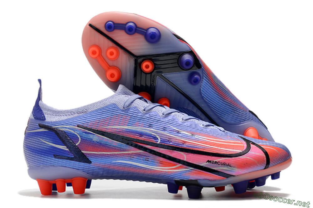 Men's Nike Mercurial Vapor 14 Elite AG Football Boots - Blue/Red/Black 2